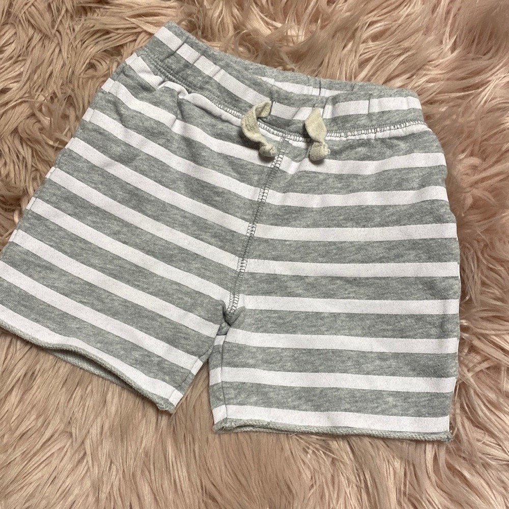 Boys Striped Sweat Shorts
